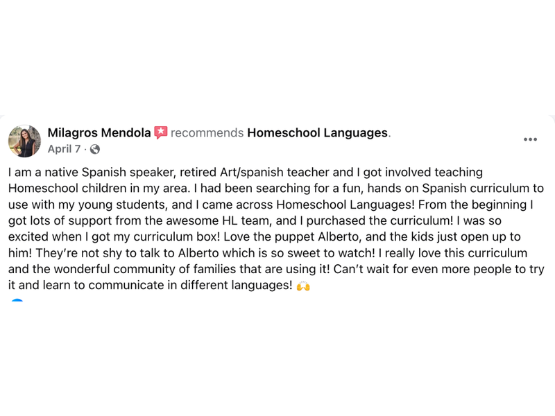 Parent review screenshot