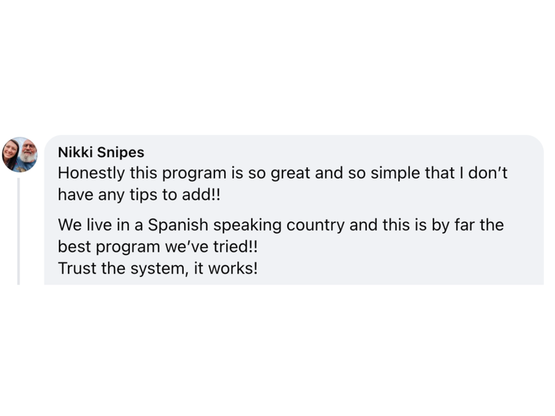 Parent review screenshot