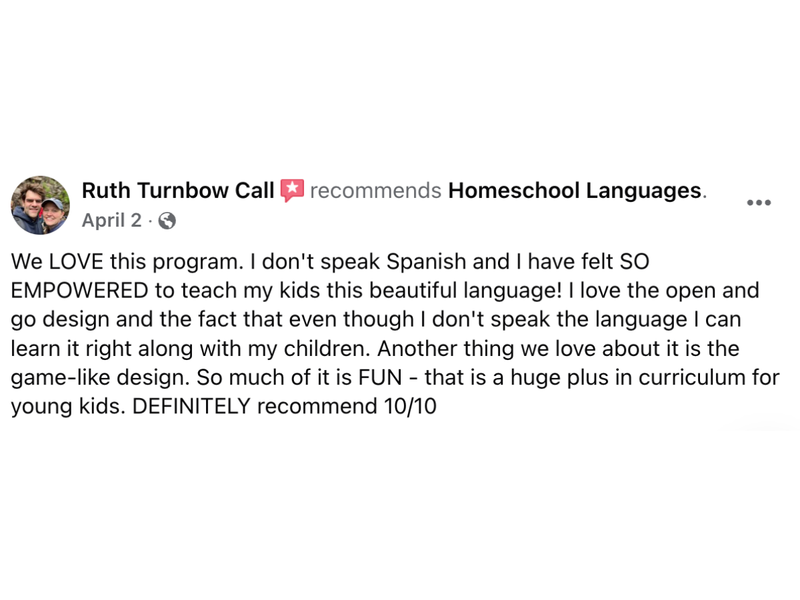 Parent review screenshot