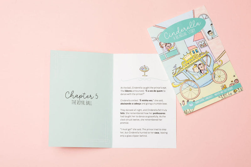 Printable bilingual Cinderella story